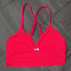 Aerie lace crisscross strap bra SZ S